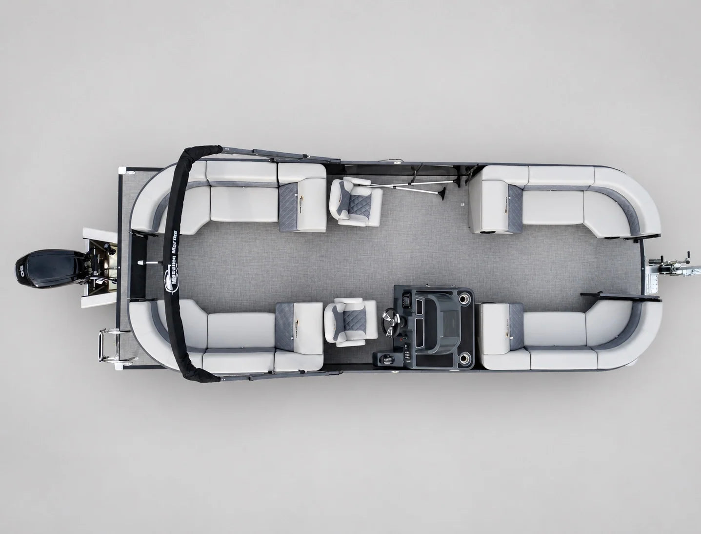 Quad layout from above